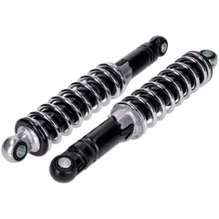 Shock absorber set black/chrome 260mm adjustable for Kreidler Flory, Zündapp, Hercules, Puch MG00002503