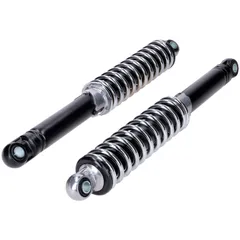 Federbein Satz 340mm Schwarz Verchromt 10mm 8mm für Puch Maxi S, Zündapp, Kreidler, Hercules, Mofa, Mokick, Moped MG00002504