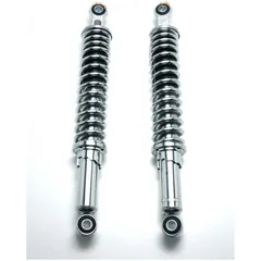 Shock absorber set chrome 365mm 5-way adjustable 8mm mounting for Kreidler Florett K 54 RS, RMC, Zündapp CX 25, 50 Hai Type 448,