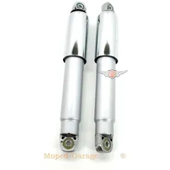 Federbeine Silber Chromhülsen 310mm 8mm Befestigungsbuchsen für Zündapp GTS, C 50 Sport, KS Typ 517, R 50, Hercules, Kreidler, P