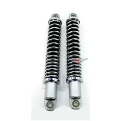 Federbeine Sport 310mm Silber 8mm Buchsen für Zündapp GTS, C 50 Sport, KS 50, Hercules, Kreidler, Puch Mofa, Moped MG00002546