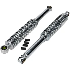Shock absorber set chrome 360mm 5-way adjustable 10mm bushes for Kreidler, Zündapp, Hercules, Puch MG00002568