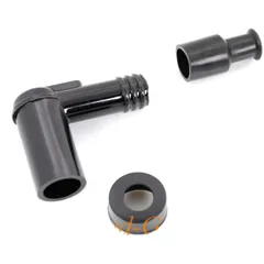 Zündkerzenstecker Schwarz 1k Ohm für Zündapp Mofa, Moped, Kreidler, Hercules Puch MG00004154