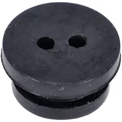 Durchführungsgummi 2 Bohrungen 9mm Schwarz für Sachs 50, 504, 505, Hercules, Miele, DKW, Rixe, KTM Mofa, Moped MG00004196