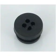 Durchführungsgummi 4 Bohrungen 9mm Schwarz für Hercules, Miele, DKW, Rixe, KTM Mofa Moped MG00004197