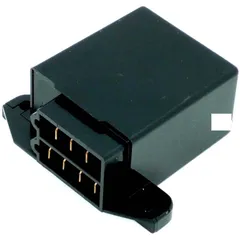 Flasher unit box 7 pin black 6V/12V 10W/26W for Zündapp KS, GTS, Hercules K, KX, MK, Puch, Kreidler Florett, DKW, KTM Mokick MG0