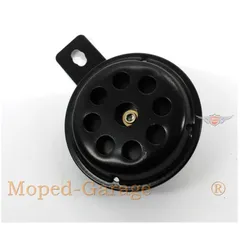 Horn black 12V 70mm for Yamaha DT, XT, RD, Honda, Suzuki, Kawasaki MG00004326