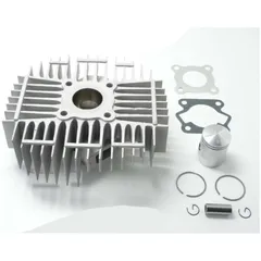Zylinderkit Satz Aluminium 50ccm 40mm Bohrung 32mm Krümmeranschluss 48mm Lochabstand 55mm Stehbolzenabstand für Kreidler Florett