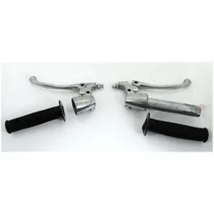 Throttle and clutch lever set with rubber grips for Zündapp, Hercules MG00007765