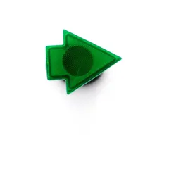 Blinker Kontroll Leuchte Einbau Durchmesser 9,4mm Pfeillänge 17,70mm Breite 15,20mm für Kreidler Florett RS RMC, Flory, Hercules