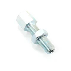 Adjusting screw hexagon M8 x 27mm 10mm diameter 4mm hole for moped, moped, mokick MG00008244