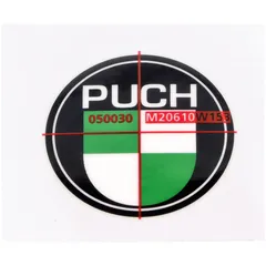 Tankaufkleber 40mm rund für Puch MG00008329