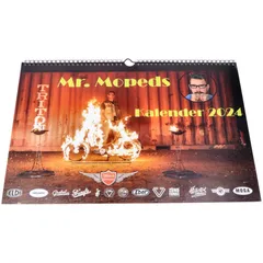 Calendar 2024 Moped Garage Moped Mokick Retro Rockabilly 50s MG00008686
