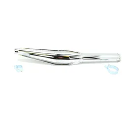 Exhaust chrome 32mm 660mm for Zündapp CS, KS, GTS, ZR, ZD, ZL, C, Kreidler Florett, LF, LH, RMC, Flory, Hercules Prima, MK, K 50
