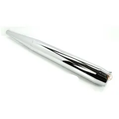 End cap Jamarcol exhaust 32mm 700mm 70mm chrome for Kreidler Florett LF, LH, RMC, Flory, Zündapp CS, KS, GTS, ZD, Hercules, Puch
