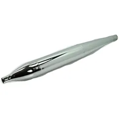 Auspuff Zigarrenform 700mm 70mm 28mm Chrom für Zündapp, Hercules, Puch, Miele, DKW, Rixe, Göricke, Griztner, KTM, Horex MG000112