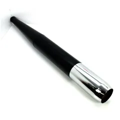 Exhaust Matt black chrome end cap 32mm 700mm for Zündapp GTS, KS, Hercules K, MK, Kreidler Florett, Puch, Miele, DKW, Rixe, Göri