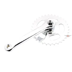 Pedal crank right with silver sprocket for Velo Solex MG00022101