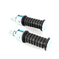 Fußrasten Satz M12 x 25mm 105mm 30mm Schwarz für Yamaha DT 50, 80, 125, RD, FS, DX MG00022102