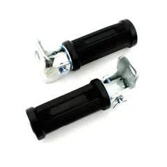 Fußrasten klappbar 12mm Schwarz für Zündapp GTS, KS, CS, CX, ZD, C 50 Sport, Kreidler Florett, Flory, Hercules Prima, M, MK, KX,