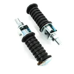 Fußrasten Schwarz M12 x 25mm 100mm 28mm für Zündapp, Kreidler, Hercules, Puch MG00022147