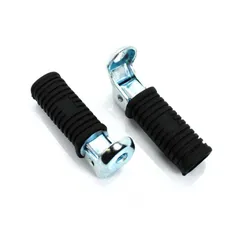 Fußrasten Satz 120mm 32mm Schwarz für Kreidler, Zündapp, Hercules, Puch, Simson, BMW, Mofa, Moped, Mokick, KKR, Motorrad MG00022