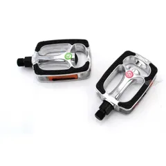 Pedale Aluminium Schwarz Silber für Zündapp, Kreidler, Hercules, Puch, KTM, DKW, Rixe MG00022230