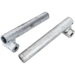 Fußrasten Satz Stahl Silber für Hercules Supra Enduro MG00022260