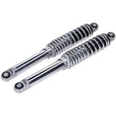 Shock absorber set IMCA 350mm chrome for Zündapp CS, CX, Hai 25 50, Kreidler MG00025150