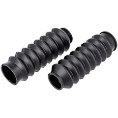 Bellows set (2 pieces) telescopic fork Drilastic rubber black 30/23mm 112mm for Hercules, Zündapp, KTM, DKW, Rixe, Sachs MG00026
