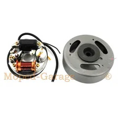 Ignition complete 103mm pole wheel 80mm base plate for Zündapp, automatic moped type 444 MG00041201