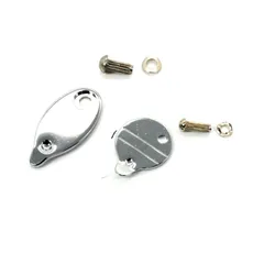 Steering lock cover set oval round metal for Hercules, Zündapp, Kreidler, Puch, Vespa MG00054124