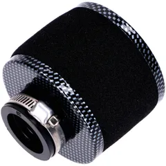 Air filter Powerfilter foam 28mm 75x80mm carbon look straight for Puch, Zündapp, Hercules, KTM, DKW, Simson MG00061114