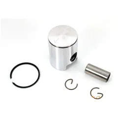 Kolben Satz Aluminium 38mm mit Kolbenbolzen 14mm und L-Kolbenring für Sachs 50 S 501, Hercules K 50, KX, GT, GX, Supra, DKW, KTM