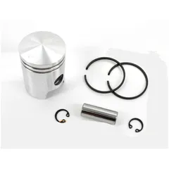 Kolben Satz Aluminium 38mm mit Kolbenbolzen 12mm und Kolbenringen für Sachs, Hercules 219, 218, 220, Miele, DKW, KTM, Göricke, G