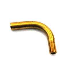 Throttle cable pipe bend brass with adjusting screw M6 for Zündapp Bergsteiger, Hercules Prima, Kreidler Flory, Florett, MF, MP,