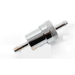 Benzinfilter Aluminium 8mm Auswaschbar für Zündapp, Kreidler, Hercules, Puch, Miele, Simson, DKW, KTM, Mofa, Moped, Mokick MG000