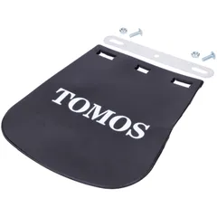 Spritzlappen schwarz mit Tomos-Schriftzug 14x17cm für Tomos MG00073399