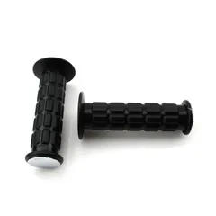 Rubber grip set black chrome caps metal 25/22mm 120mm for Zündapp, Kreidler, Hercules, Puch, Simson S50, S51, S70, SR50, SR80 MG