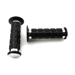 Rubber grip set black chrome 25/22mm 120mm for Simson S50, S51, S70, SR50, SR80, Zündapp, Kreidler, Hercules, Puch MG00077170