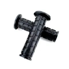 Grip set rubber black 120mm 22mm 24mm 31mm for Zündapp KS, GTS, C, CX, CS, Hai K, Kreidler Florett, Hercules MK Ultra, Puch Cobr