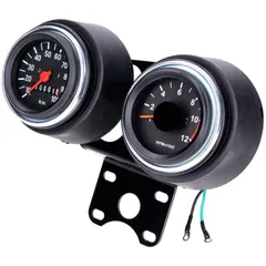 Amaturenträger / Cockpit mit Tacho und Drehzahlmesser 60mm für Zündapp KS, GTS, C 50 Sport, Puch M50 MG00081110