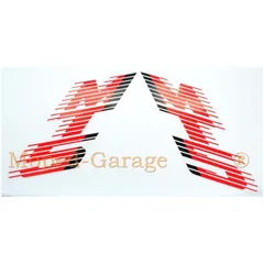 Tank Aufkleber 2-teilig Farben Schwarz Rot Weiß für Honda MT 5 Mokick MG00083138