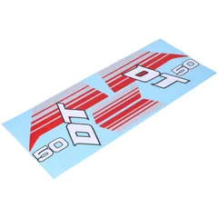 Aufkleber Satz Tank grau rot für Yamaha DT 50 Mokick MG00083142