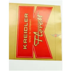 Schutzblech Aufkleber Rot Gold 70mm x 45mm für Kreidler, Florett MG00083216
