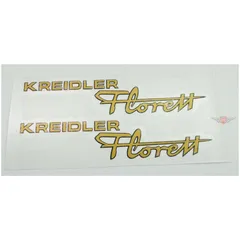 Aufkleber Gold Schwarz 135mm x 30mm für Kreidler Florett MG00083244