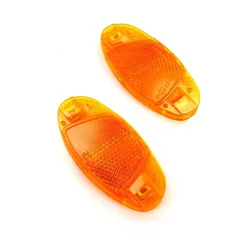 Speichen Reflektoren 2 Stück 80mm x 35mm 2,00mm 60mm für Mofa, Moped, Mokick, Fahrrad MG00083297