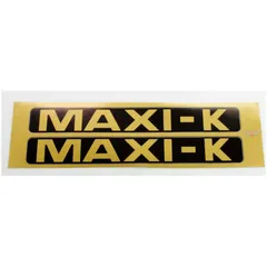 Verkleidungsaufkleber Satz 2 Stück 170 x 20mm Schwarz Gold für Puch Maxi K Mofa Moped Mokick MG00083306