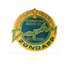 Aufkleber Rund 70mm Sixdays Trophy 1975 für Zündapp Mofa, Moped, Mokick, KKR, Motorrad, Roller MG00083368