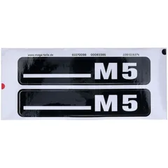 Aufkleber Satz MOGA 21x105mm Trittbrett Seitendeckel für Hercules M5 Mofa MG00083386
